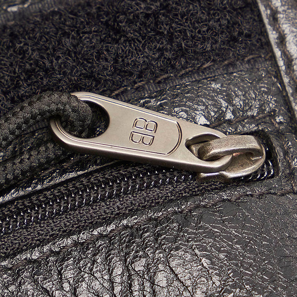 バレンシアガ 532298 ブラック レザー ポーチ メンズ BALENCIAGA 【中古】