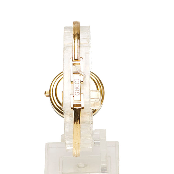 グッチ チェンジヘゼル 11/12.2 ゴールド メッキ 腕時計 レディース GUCCI クオーツ ホワイト文字盤 【中古】