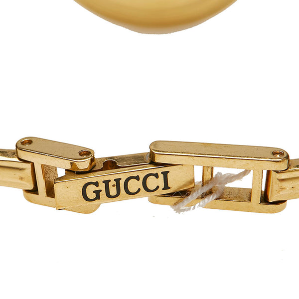 グッチ チェンジヘゼル 11/12.2 ゴールド メッキ 腕時計 レディース GUCCI クオーツ ホワイト文字盤 【中古】