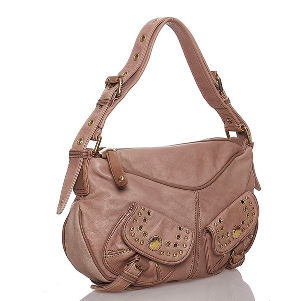 マークバイマークジェイコブス ショルダーバッグ ベージュ レザー レディース MARC BY MARC JACOBS 【中古】