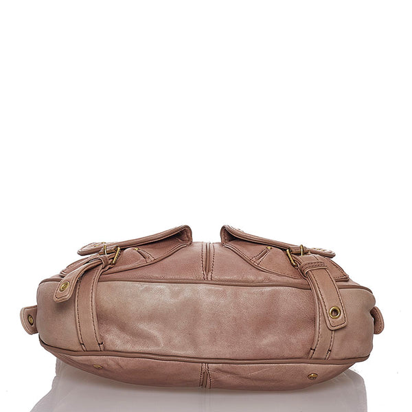 マークバイマークジェイコブス ショルダーバッグ ベージュ レザー レディース MARC BY MARC JACOBS 【中古】