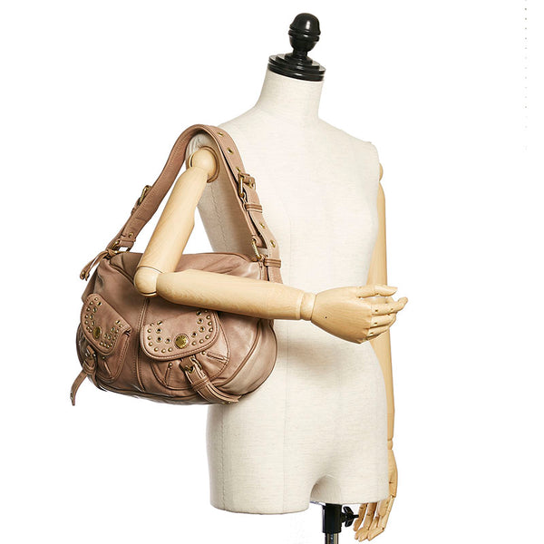 マークバイマークジェイコブス ショルダーバッグ ベージュ レザー レディース MARC BY MARC JACOBS 【中古】