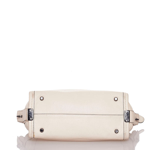 コーチ ハンドバッグ ショルダーバッグ 2WAY ホワイト レザー レディース COACH 【中古】