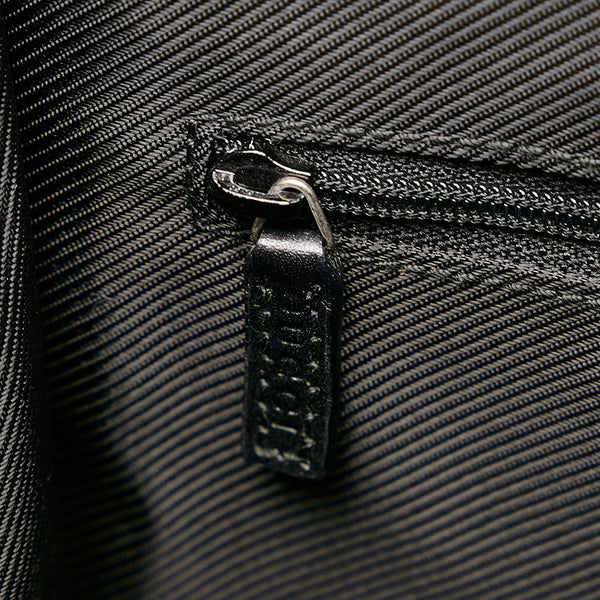 グッチ GGキャンバス ジャッキー 002 1073 ブラック キャンバス レザー 肩掛け ショルダーバッグ レディース GUCCI 【中古】