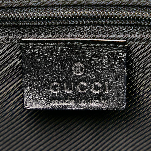 グッチ GGキャンバス ジャッキー 002 1073 ブラック キャンバス レザー 肩掛け ショルダーバッグ レディース GUCCI 【中古】
