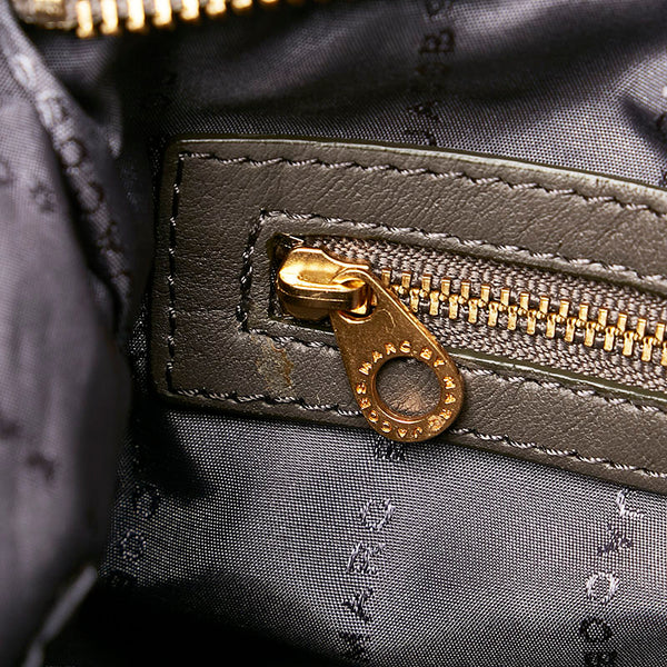 マークバイマークジェイコブス 斜め掛け ショルダーバッグ グレー レザー レディース MARC BY MARC JACOBS 【中古】