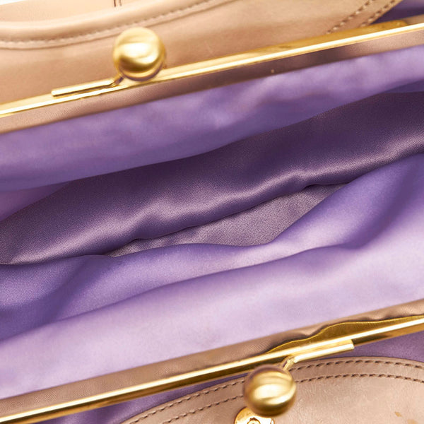 コーチ ショルダーバッグ E0869 ベージュ レザー レディース COACH 【中古】