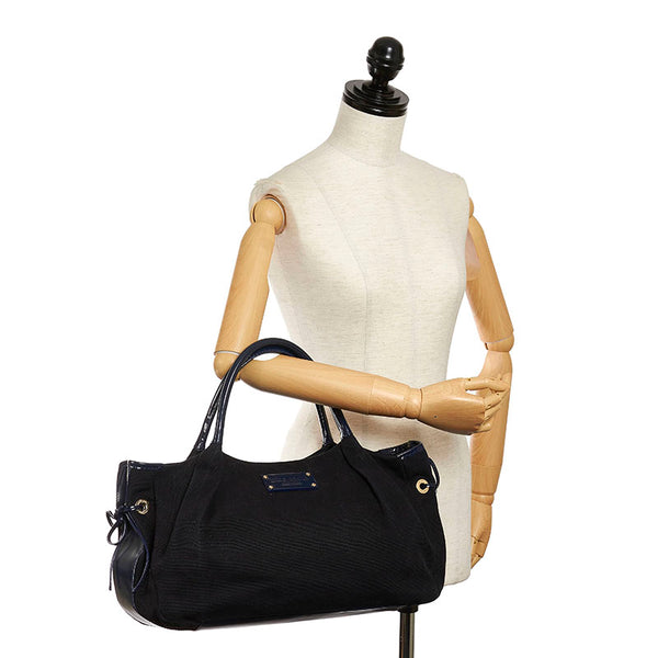 ケイトスペード ハンドバッグ ネイビー キャンバス レザー レディース Kate Spade 【中古】