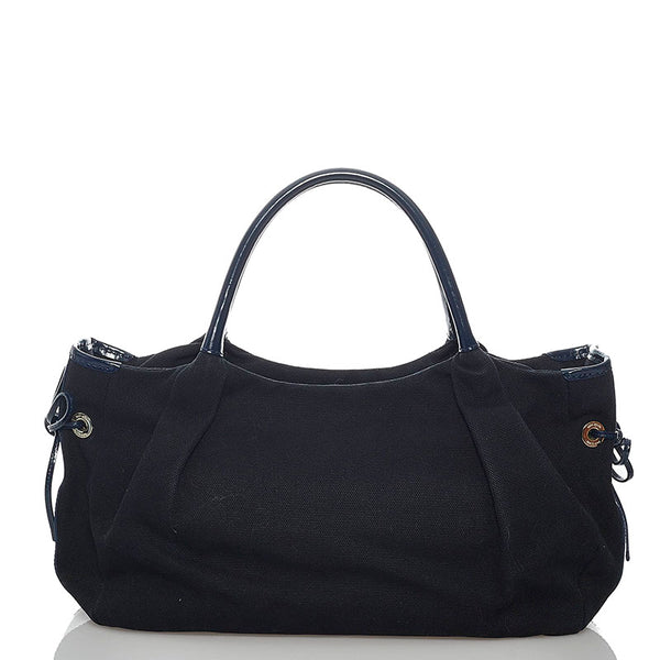 ケイトスペード ハンドバッグ ネイビー キャンバス レザー レディース Kate Spade 【中古】