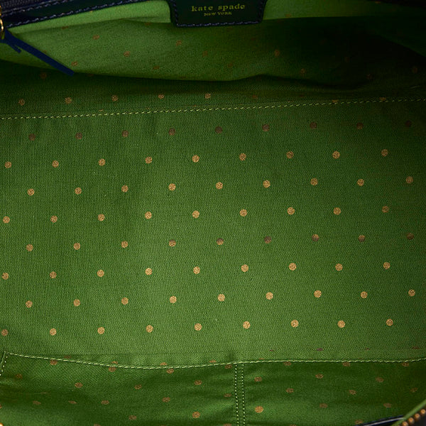 ケイトスペード ハンドバッグ ネイビー キャンバス レザー レディース Kate Spade 【中古】