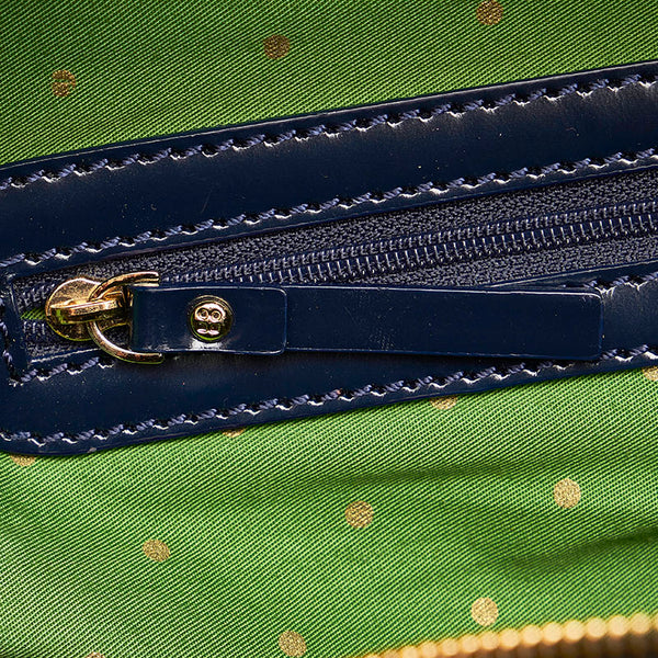 ケイトスペード ハンドバッグ ネイビー キャンバス レザー レディース Kate Spade 【中古】