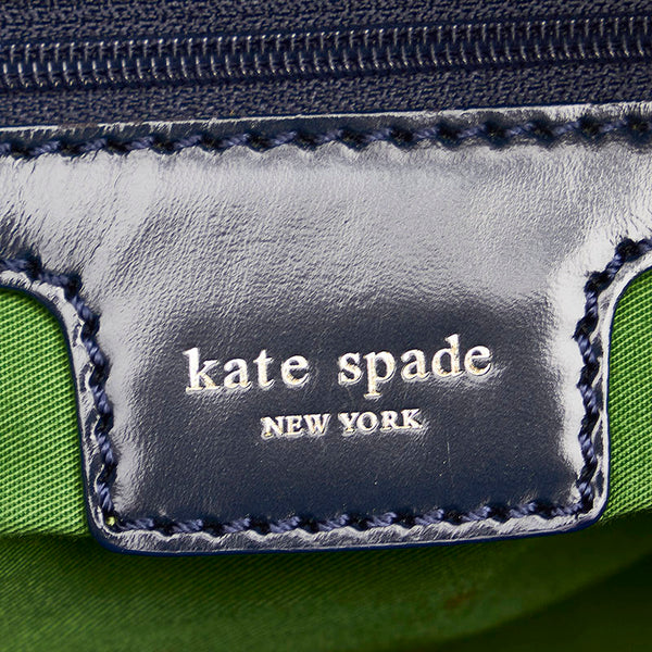 ケイトスペード ハンドバッグ ネイビー キャンバス レザー レディース Kate Spade 【中古】