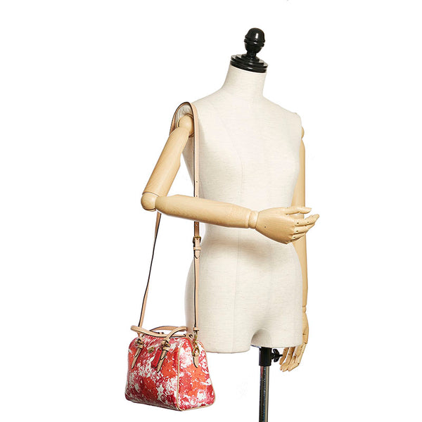 コーチ ピンク PVC レザー ハンドバッグショルダーバッグ 2WAY レディース COACH 【中古】