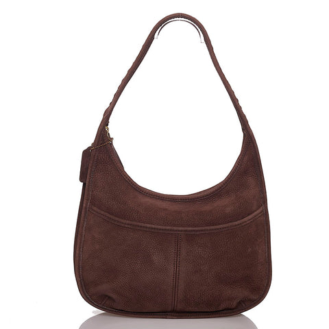 コーチ ワンショルダー 4395 ブラウン スウェード レディース COACH 【中古】