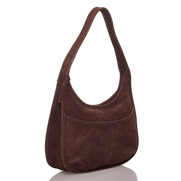 コーチ ワンショルダー 4395 ブラウン スウェード レディース COACH 【中古】