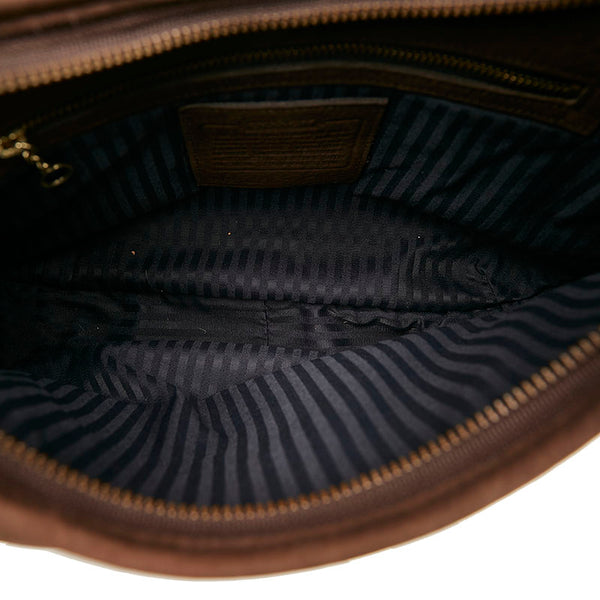 コーチ ワンショルダー 4395 ブラウン スウェード レディース COACH 【中古】