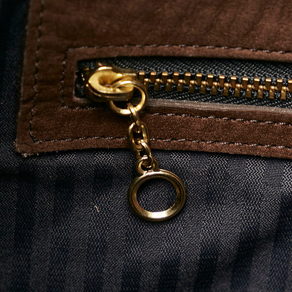 コーチ ワンショルダー 4395 ブラウン スウェード レディース COACH 【中古】