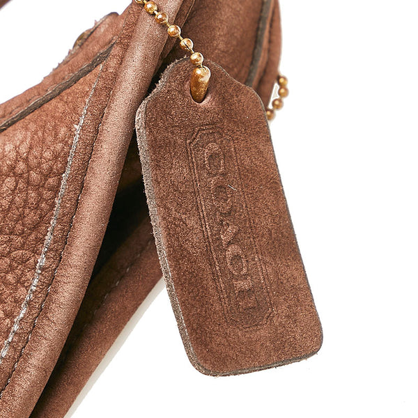 コーチ ワンショルダー 4395 ブラウン スウェード レディース COACH 【中古】