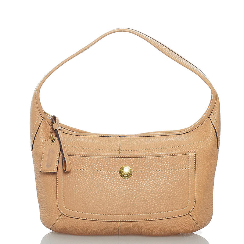 コーチ ワンショルダー 11612 ベージュ レザー レディース COACH 【中古】