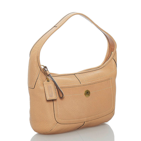 コーチ ワンショルダー 11612 ベージュ レザー レディース COACH 【中古】