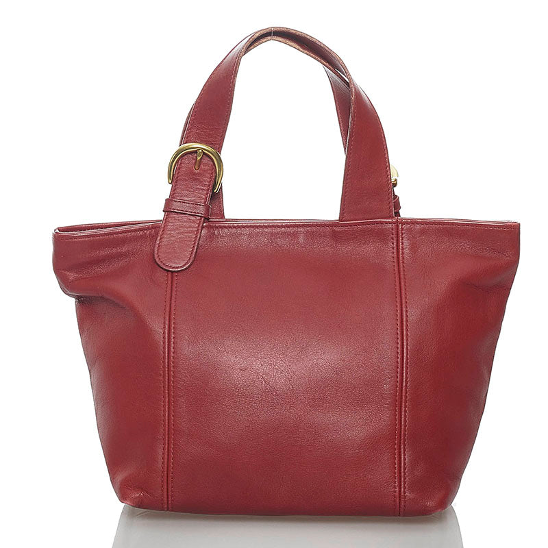 コーチ ハンドバッグ 4133 レッド レザー レディース COACH 【中古】