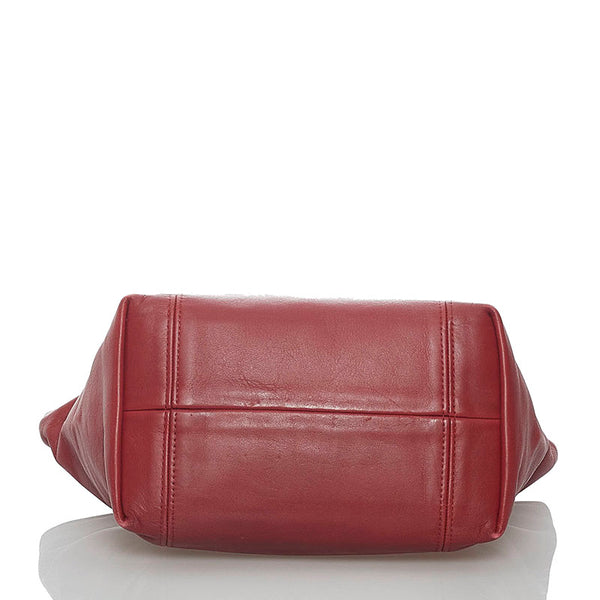 コーチ ハンドバッグ 4133 レッド レザー レディース COACH 【中古】