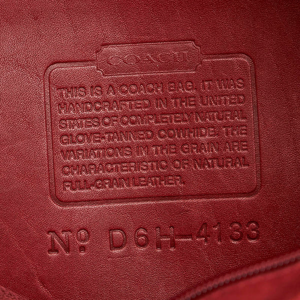 コーチ ハンドバッグ 4133 レッド レザー レディース COACH 【中古】