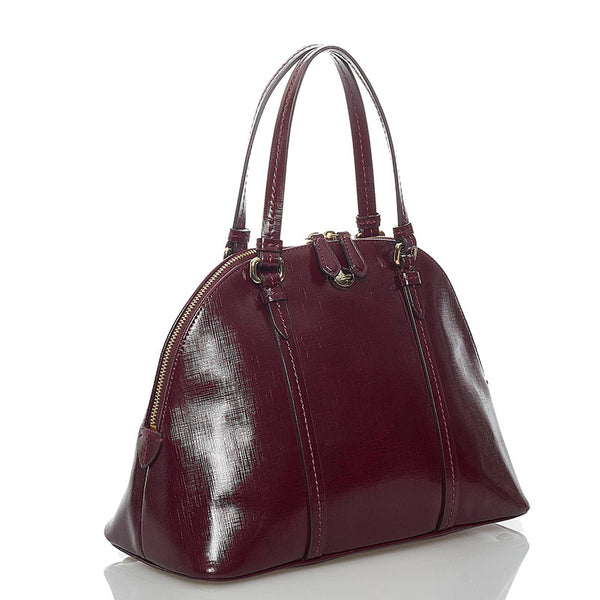 コーチ ハンドバッグ ショルダーバッグ 2WAY ボルドー レザー レディース COACH 【中古】