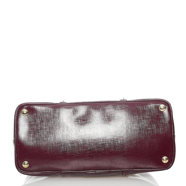 コーチ ハンドバッグ ショルダーバッグ 2WAY ボルドー レザー レディース COACH 【中古】