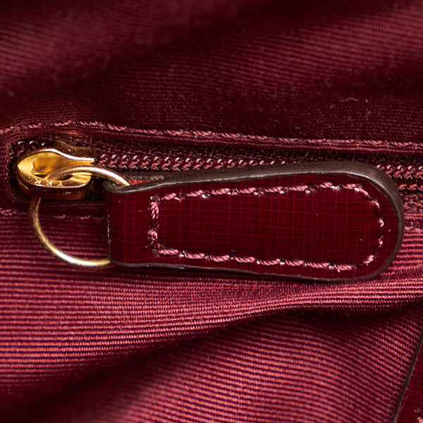 コーチ ハンドバッグ ショルダーバッグ 2WAY ボルドー レザー レディース COACH 【中古】