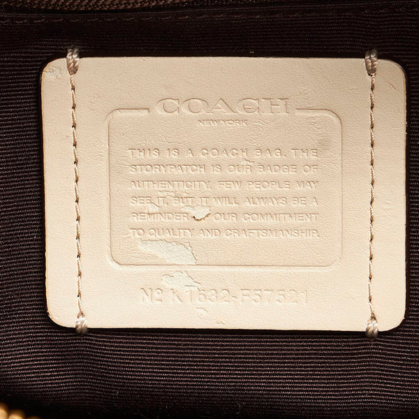 コーチ ハンドバッグ ショルダーバッグ 2WAY F57521 ホワイト レザー レディース COACH 【中古】