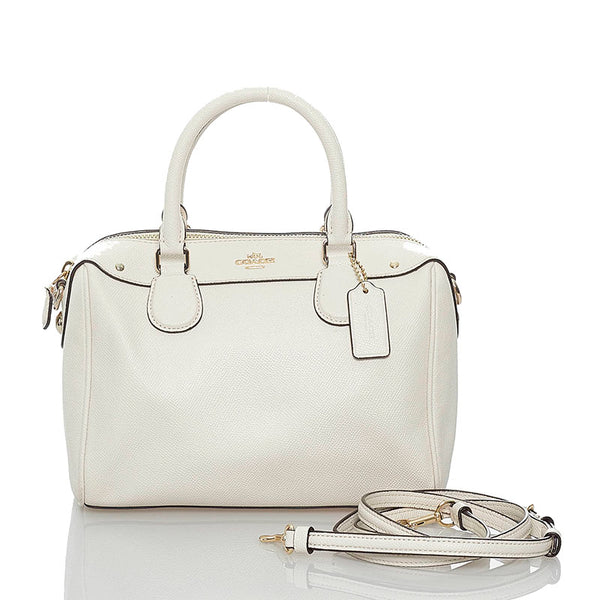 コーチ ハンドバッグ ショルダーバッグ 2WAY F57521 ホワイト レザー レディース COACH 【中古】