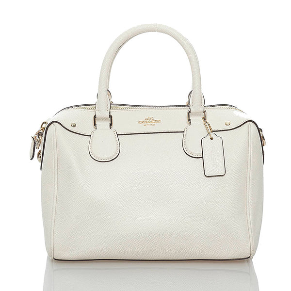 コーチ ハンドバッグ ショルダーバッグ 2WAY F57521 ホワイト レザー レディース COACH 【中古】