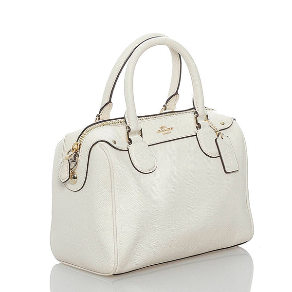 コーチ ハンドバッグ ショルダーバッグ 2WAY F57521 ホワイト レザー レディース COACH 【中古】