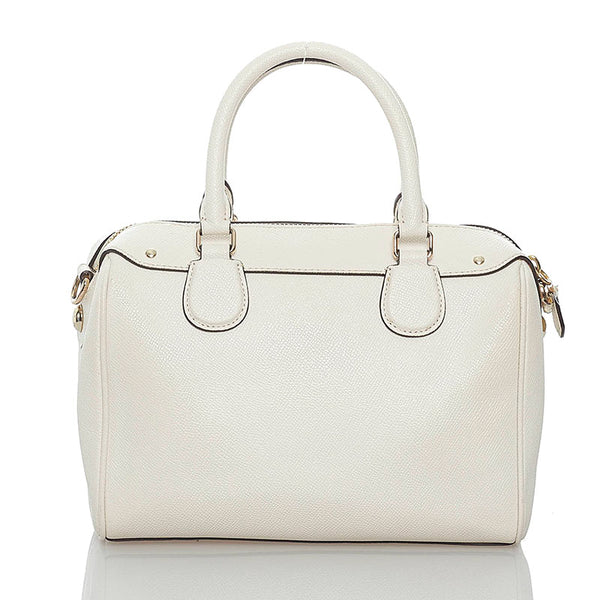 コーチ ハンドバッグ ショルダーバッグ 2WAY F57521 ホワイト レザー レディース COACH 【中古】