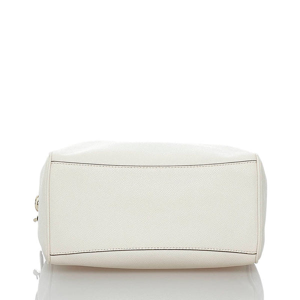 コーチ ハンドバッグ ショルダーバッグ 2WAY F57521 ホワイト レザー レディース COACH 【中古】