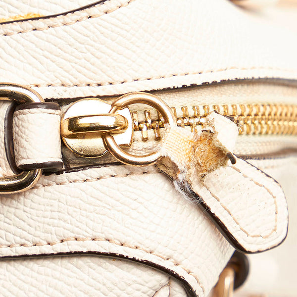 コーチ ハンドバッグ ショルダーバッグ 2WAY F57521 ホワイト レザー レディース COACH 【中古】