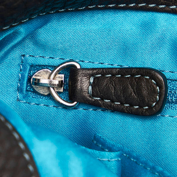 コーチ 8A38 ブラック レザー ショルダーバッグ レディース COACH 【中古】