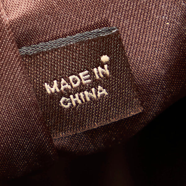 コーチ シグネチャー F15443 ブラウン ベージュ キャンバス レザー ハンドバッグ ショルダーバッグ 2WAY レディース COACH 【中古】