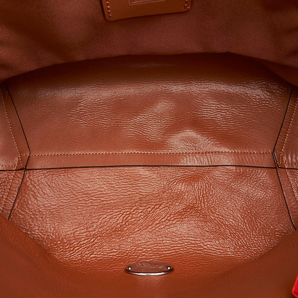 コーチ トートバッグ レッド レザー レディース COACH 【中古】