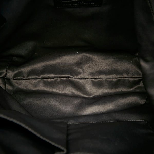 コーチ シグネチャー F24032 ブラック キャンバス レザー 斜め掛け ショルダーバッグ レディース COACH 【中古】