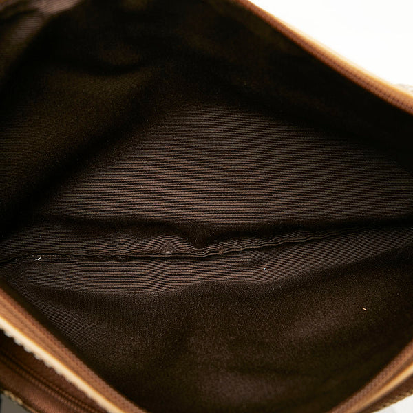 コーチ シグネチャー ウエストバッグ ショルダーバッグ 2WAY ブラウン キャンバス レザー レディース COACH 【中古】