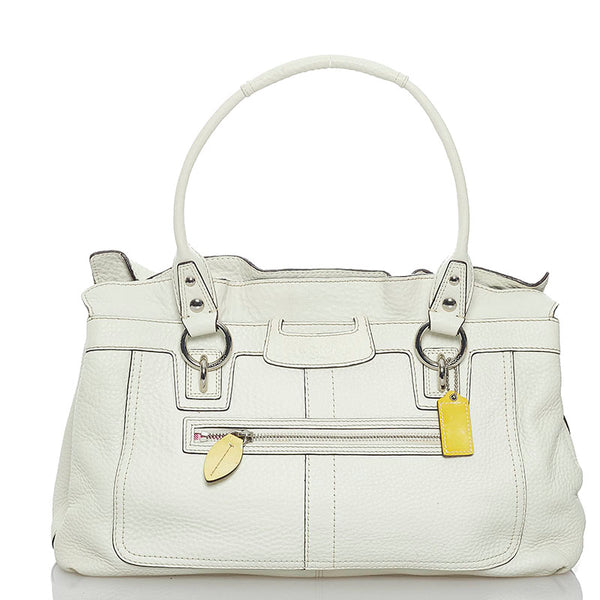 コーチ ハンドバッグ 13160 ホワイト レザー レディース COACH 【中古】