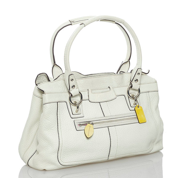 コーチ ハンドバッグ 13160 ホワイト レザー レディース COACH 【中古】