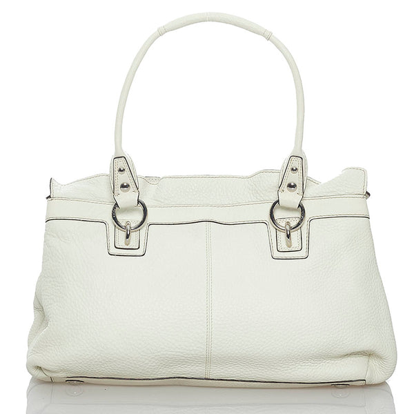 コーチ ハンドバッグ 13160 ホワイト レザー レディース COACH 【中古】
