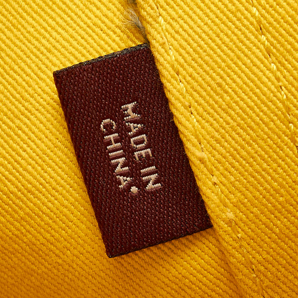 コーチ ブルー ホワイト キャンバス トートバッグ レディース COACH 【中古】