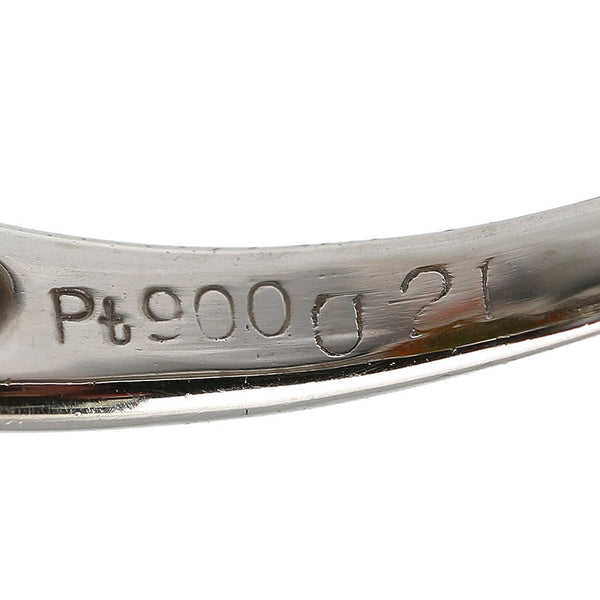 Pt900 プラチナ ファイアオパール3.91ct ダイヤ0.21ct リング 指輪 レディース 14号 【中古】