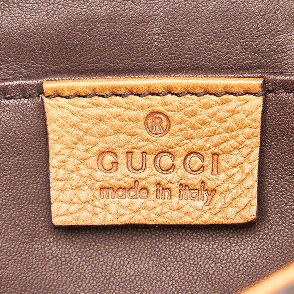 グッチ マラケシュ フリンジ 257032 ブラウン レザー パイソン チェーン ショルダーバッグ レディース GUCCI 【中古】