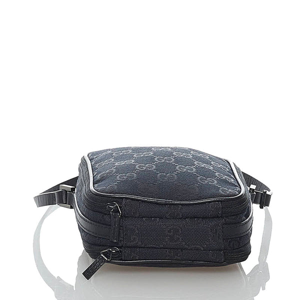 グッチ GGキャンバス ハンドバッグ 039 1156 ブラック キャンバス レザー レディース GUCCI 【中古】