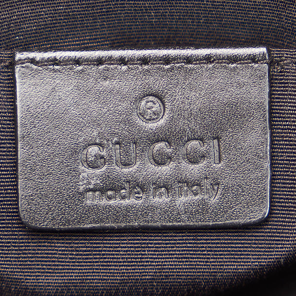 グッチ GGキャンバス ハンドバッグ 039 1156 ブラック キャンバス レザー レディース GUCCI 【中古】